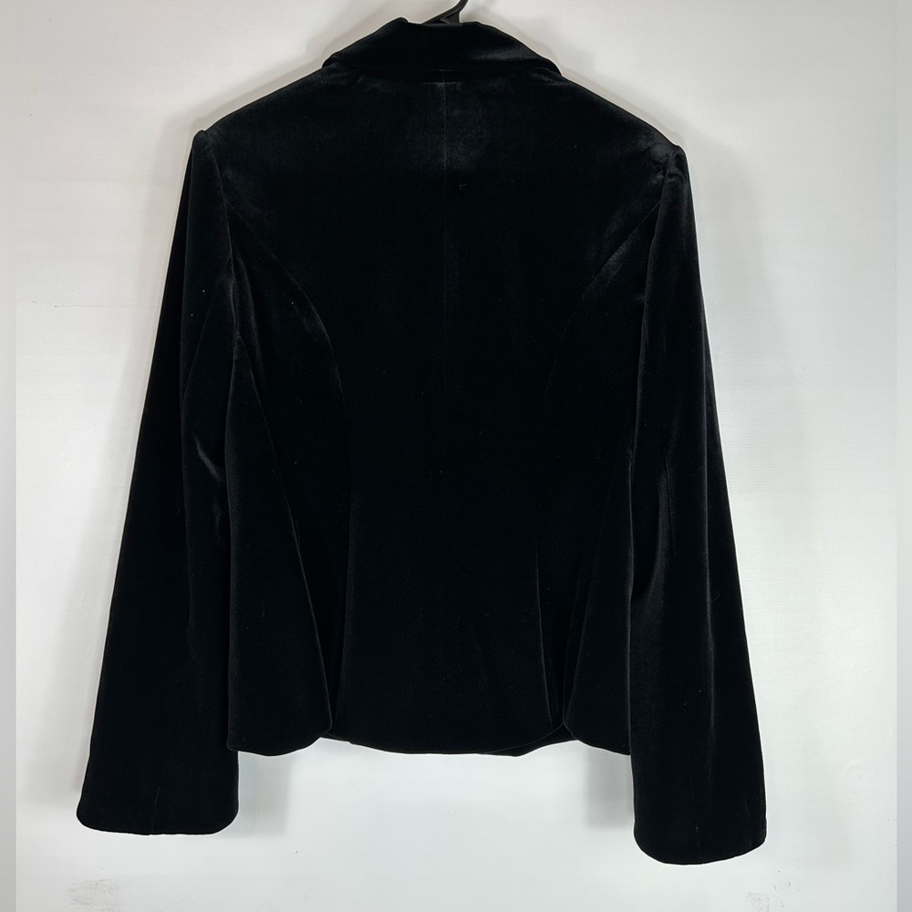 JS Collection Velvet Blazer - Picture 2 of 4